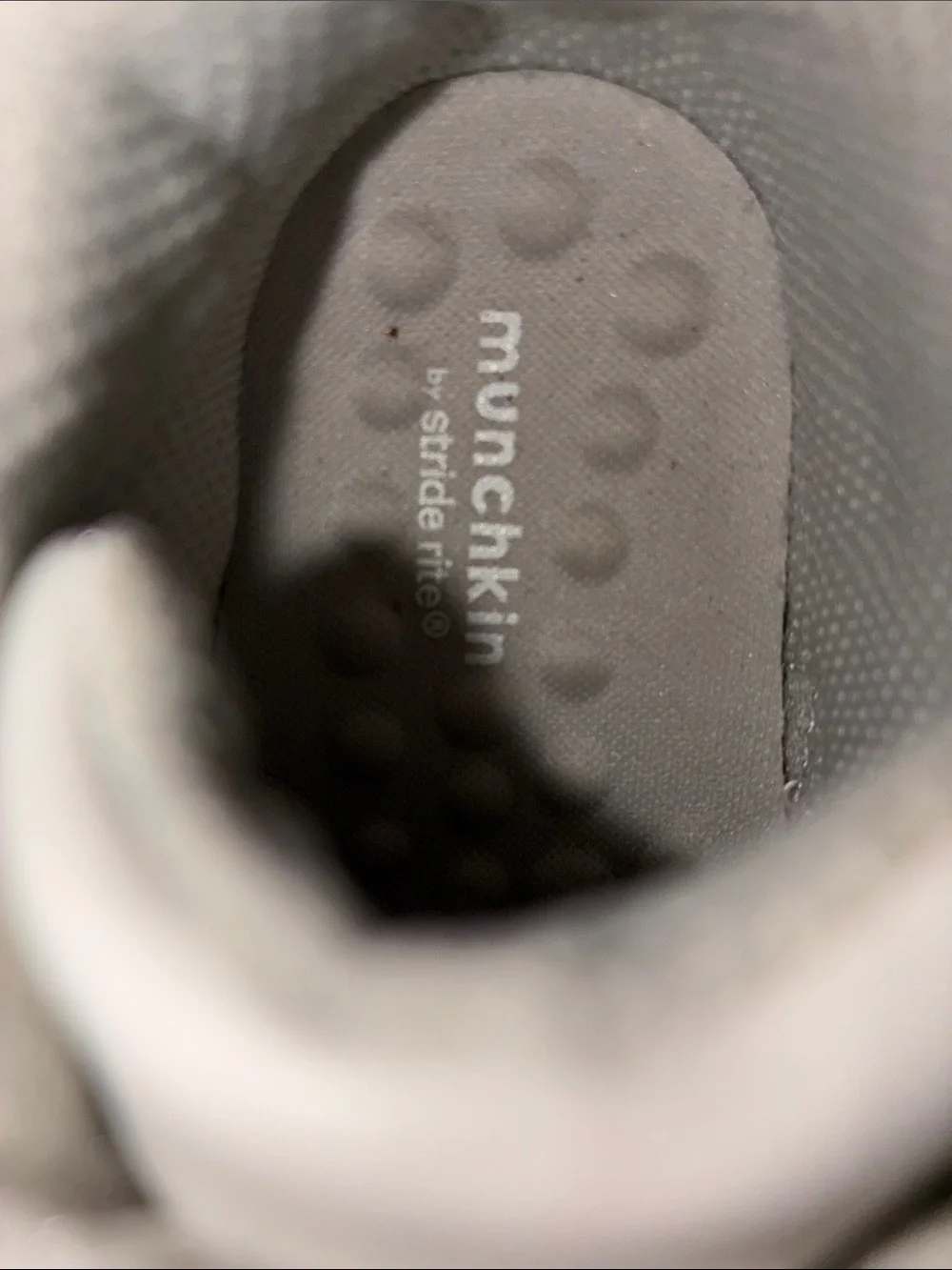 Stride Rite White Baby Walker Shoes - Easy Hook & Loop Fit